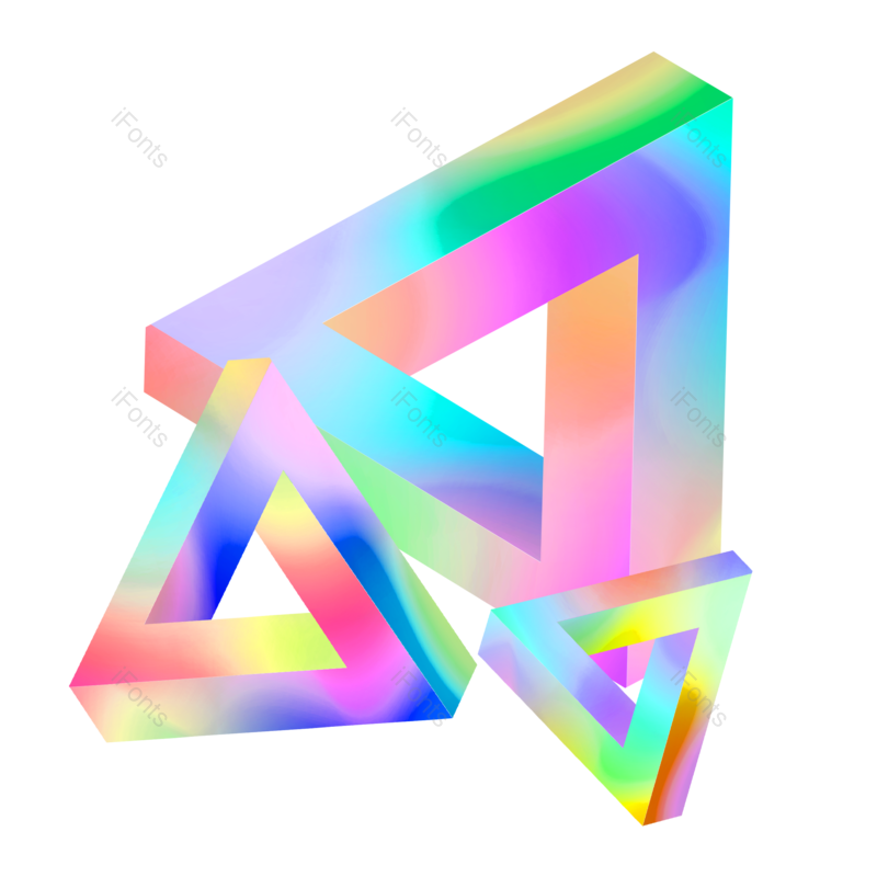 618图片,三角形元素,几何素材PNG,几何元素免抠素材